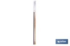 Burlete adhesivo de aluminio con cepillo | Longitud de 92 cm | Disponible en diferentes acabados - Cofan