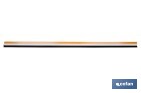 Burlete adhesivo de aluminio con labio de goma | Longitud de 105 cm | Disponible en diferentes acabados - Cofan