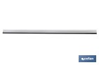 Burlete adhesivo de aluminio con labio de goma | Longitud de 105 cm | Disponible en diferentes acabados - Cofan