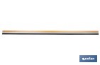 Burlete adhesivo de aluminio con labio de goma | Longitud de 105 cm | Disponible en diferentes acabados - Cofan