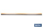 Burlete adhesivo de aluminio con labio de goma | Longitud de 105 cm | Disponible en diferentes acabados - Cofan