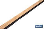 Burlete adhesivo de aluminio con labio de goma | Longitud de 105 cm | Disponible en diferentes acabados - Cofan