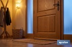 Burlete adhesivo de aluminio con labio de goma | Longitud de 105 cm | Disponible en diferentes acabados - Cofan