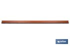 Burlete adhesivo de aluminio con labio de goma | Longitud de 105 cm | Disponible en diferentes acabados - Cofan