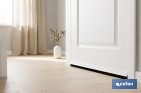 Burlete basculante de aluminio con labio de caucho | Longitud de 93 cm | Disponible en diferentes acabados - Cofan