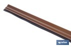 Burlete basculante de aluminio con labio de caucho | Longitud de 93 cm | Disponible en diferentes acabados - Cofan