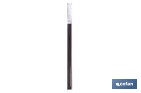 Burlete basculante de aluminio con labio de caucho | Longitud de 93 cm | Disponible en diferentes acabados - Cofan
