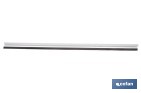 Burlete basculante de aluminio con labio de caucho | Longitud de 93 cm | Disponible en diferentes acabados - Cofan