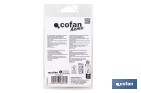Burlete de PVC expandido | Longitud de 100 cm | Disponible en dos acabados diferentes - Cofan