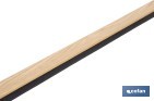 Burlete adhesivo de madera sostenible | Longitud de 91,5 cm | Disponible en diferentes acabados - Cofan