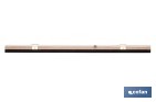 Burlete basculante de madera sostenible | Fijación mediante bisagra | Longitud de 91,5 cm | Disponible en diferentes acabados - Cofan