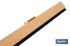 Burlete basculante de madera sostenible | Fijación mediante bisagra | Longitud de 91,5 cm | Disponible en diferentes acabados - Cofan