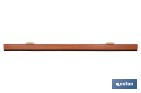 Burlete basculante de madera sostenible | Fijación mediante bisagra | Longitud de 91,5 cm | Disponible en diferentes acabados - Cofan