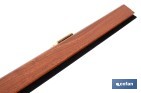 Burlete basculante de madera sostenible | Fijación mediante bisagra | Longitud de 91,5 cm | Disponible en diferentes acabados - Cofan