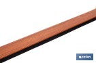 Burlete basculante de madera sostenible | Fijación mediante bisagra | Longitud de 91,5 cm | Disponible en diferentes acabados - Cofan