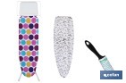 PACK DE TABLA DE PLANCHAR, FUNDA UNIVERSAL ACOLCHADA PARA PLANCHA Y RODILLO QUITAPELUSAS