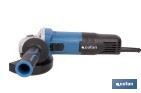 Amoladora angular eléctrica 750 W Ø115 mm 11000 rpm | Mango auxiliar con 2 posiciones y sistema antivibración | Ligera, potente y segura - Cofan