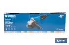 Amoladora angular eléctrica 750 W Ø115 mm 11000 rpm | Mango auxiliar con 2 posiciones y sistema antivibración | Ligera, potente y segura - Cofan