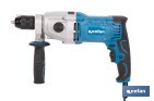TALADRO PERCUTOR ELÉCTRICO 1200 W CON 2 VELOCIDADES, PORTABROCAS AUTOMÁTICO 13 MM | EMPUÑADURA MULTIPOSICIÓN Y CONTROL DE VELOCIDAD VARIABLE