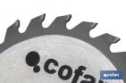 Discos de corte con 24 dientes | Diámetro 185 o 115 mm | Piezas de recambio para sierras circulares - Cofan