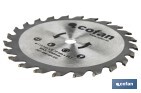 Discos de corte con 24 dientes | Diámetro 185 o 115 mm | Piezas de recambio para sierras circulares - Cofan