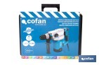Taladro martillo perforador | 1.500 W SDS Plus | Martillo perforador anclaje con 4 funciones - Cofan