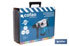 Taladro martillo perforador | 1.500 W SDS Plus | Martillo perforador anclaje con 4 funciones - Cofan