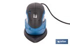 Lijadora mouse eléctrica 130 W 14 000 rpm, aspiración de polvo | Base de velcro con 5 agujeros | Ideal para madera, chapa, laca o relleno - Cofan