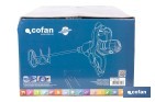 Misturador elétrico | Agitador M14 | Vara misturadora incluída | 2 velocidades | Potência: 1800 W - Cofan