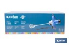 Misturador elétrico | Agitador M14 | Vara misturadora incluída | 2 velocidades | Potência: 1800 W - Cofan