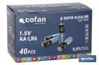 Pilhas Alcalinas - LR6 AA/1,5V - Cofan