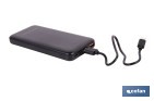 Batería externa portátil de 20 W con USB-A y USB tipo C | Power bank 10.000 mAh de polímero de litio 3,7 V - Cofan