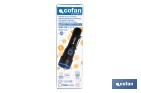 Linterna LED de alta potencia (2000 lm) y 150 m de alcance. 5 funciones y base magnética - Cofan