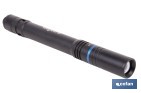 Linterna LED formato Bolígrafo Recargable de Aluminio | 3 funciones y enfoque ajustable | Cable USB-C incluido - Cofan