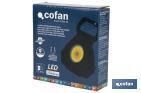 Mini Cob Led Rechargeable Flashlight | Mini LED work light with hook and extra strong magnet - Cofan