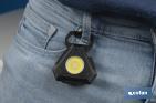 Mini Cob Led Rechargeable Flashlight | Mini LED work light with hook and extra strong magnet - Cofan