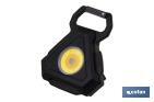 Mini Cob Led Rechargeable Flashlight | Mini LED work light with hook and extra strong magnet - Cofan