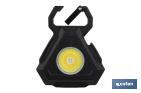 Mini Cob Led Rechargeable Flashlight | Mini LED work light with hook and extra strong magnet - Cofan