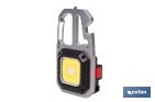 Linterna llavero LED COB 500 lm recargable con 7 modos de luz | Lámpara multifuncional - Cofan