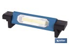 Lámpara de inspección LED COB 1200 lm | Recargable con 3 modos de luz | Extremos magnéticos, giratorios y plegables - Cofan
