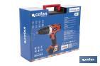 Taladro Percutor a Batería con 1300 rpm | Batería Li-ion de 20V - 1,5 Ah + Cargador incluidos - Cofan