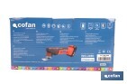 REACONDICIONADO - Multiherramienta a batería de 15000 rpm | Batería Li-ion 18V y cargador incluidos - Cofan