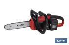 Kit de motosierra a batería con dos baterías de litio 20 V 4.0 Ah | Motosierra sin escobillas | Espada de 10" | Eficiencia y precisión en cortes de madera - Cofan