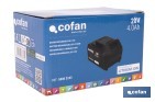 Batería de litio Li-ion de 20 V y 4.0 Ah | Adecuada para herramientas eléctricas Cofan | Protección electrónica integral - Cofan