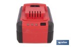 Batería Li-Ion recargable 20 V 6.0 Ah | Compatible con sistema 1 for All | Alta autonomía, protección avanzada | Indicador led de carga - Cofan