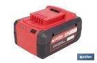 Batería Li-Ion recargable 20 V 6.0 Ah | Compatible con sistema 1 for All | Alta autonomía, protección avanzada | Indicador led de carga - Cofan