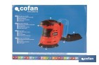 Lijadora orbital a batería | Velocidad de 10.000 rpm | Almohadilla de Ø125 mm con sistema de fijación por velcro | Disponible con y sin batería y cargador - Cofan