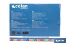 Lijadora orbital a batería | Velocidad de 10.000 rpm | Almohadilla de Ø125 mm con sistema de fijación por velcro | Disponible con y sin batería y cargador - Cofan