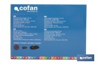 Lijadora orbital a batería | Velocidad de 10.000 rpm | Almohadilla de Ø125 mm con sistema de fijación por velcro | Disponible con y sin batería y cargador - Cofan