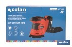 Lijadora orbital a batería | Velocidad de 10.000 rpm | Almohadilla de Ø125 mm con sistema de fijación por velcro | Disponible con y sin batería y cargador - Cofan